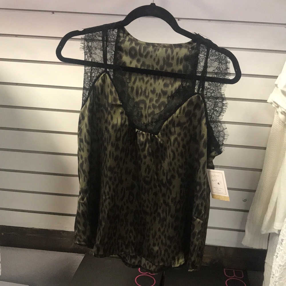 Olive Lace Tank
